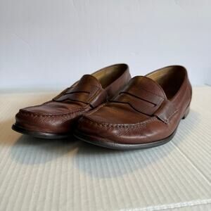 Cole Haan Men’s Brown Leather Penny Loafers Size 10.5M C13846 Dress Shoe